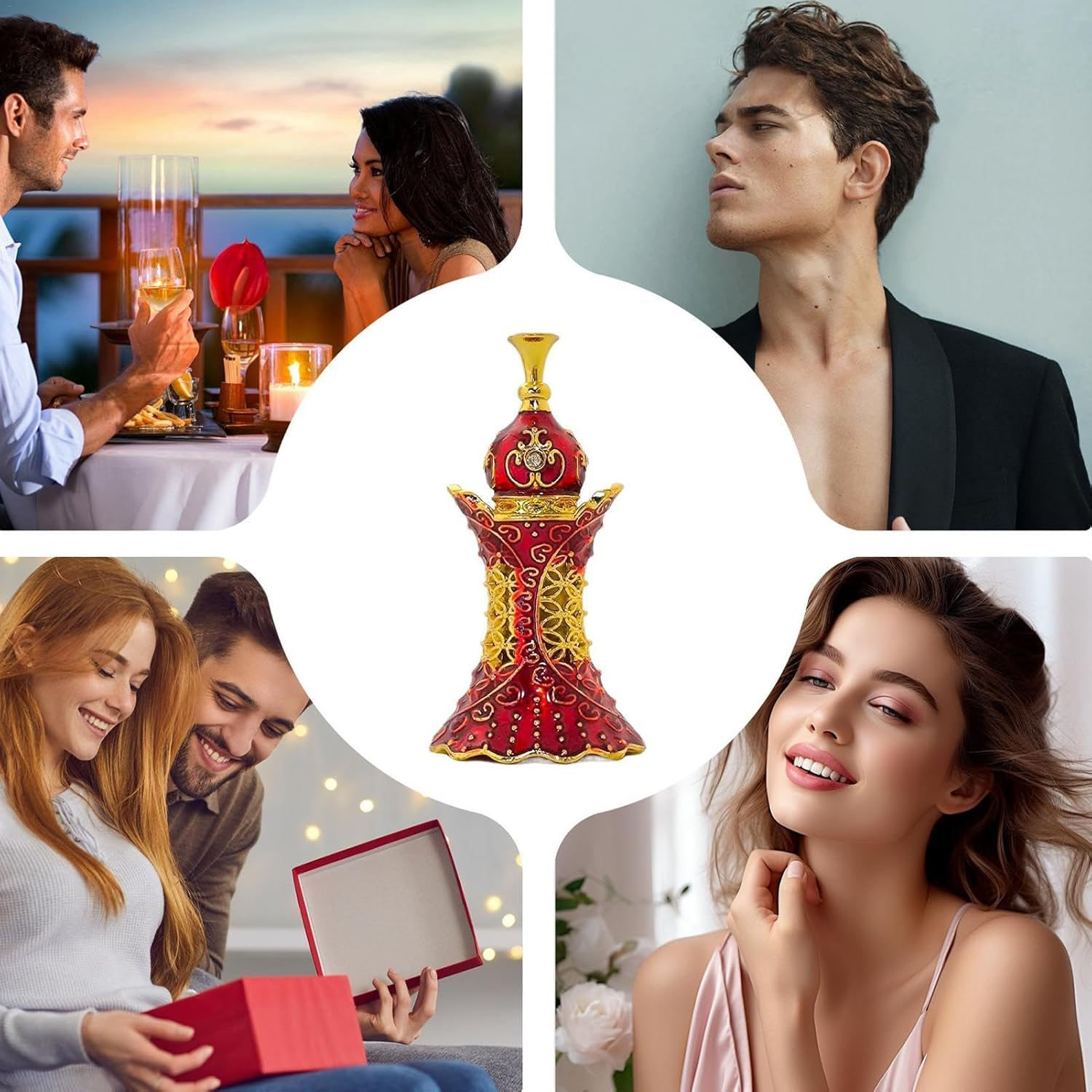 Women'S Perfume Gift Sets, Elegant Scent Perfume, Lasting Fragrance Perfume Oil, Portable Women'S Perfume Oil for Girlfriend, Wife, Friend, Sister, and Daughter, Exotic and Elegant Scent 5Ml Middle Ea image number 2