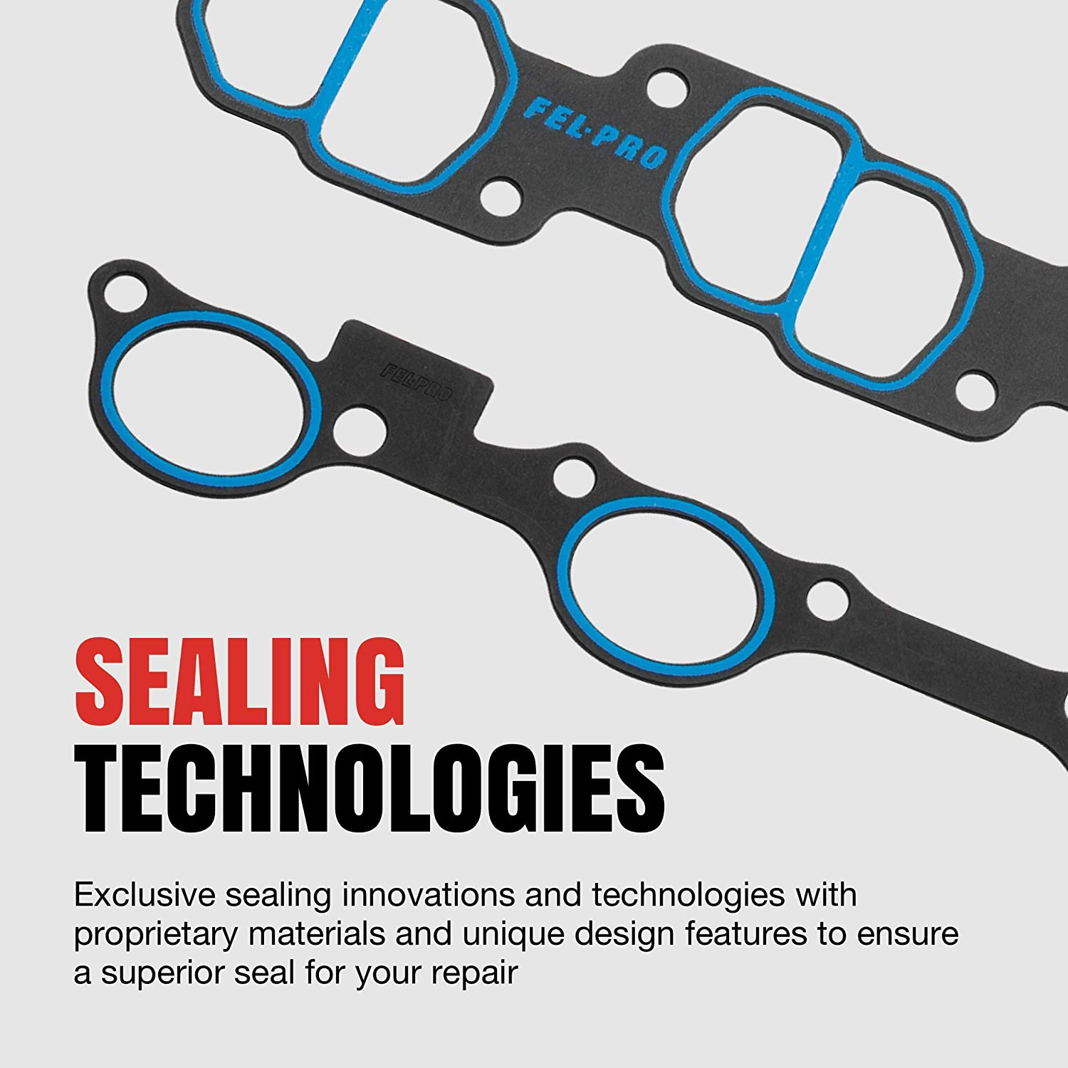 FELPRO Gaskets, Manifold, Intake, Composite, Printoseal, 2.00 In. X 1.20 In. Port, for Ford, 260/289/302/351W, Set