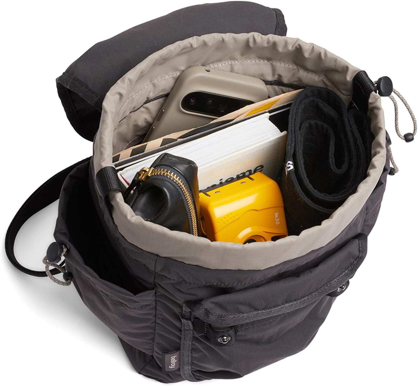 Bellroy Cinch Minipack (Lightweight 9 Liter Backpack with External Organization and Adjustable Shoulder Straps) - Charcoal image number 2