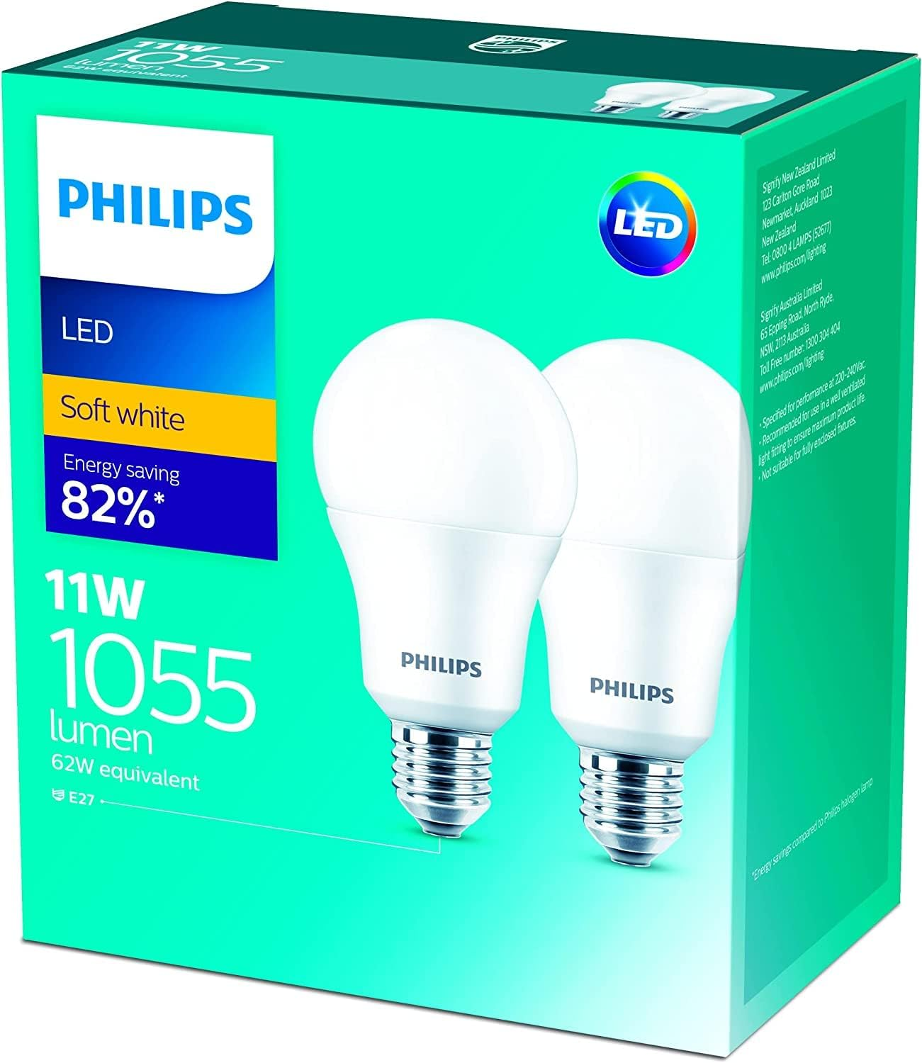 Philips 1055 Lumen ES LED Bulb 2 Pack