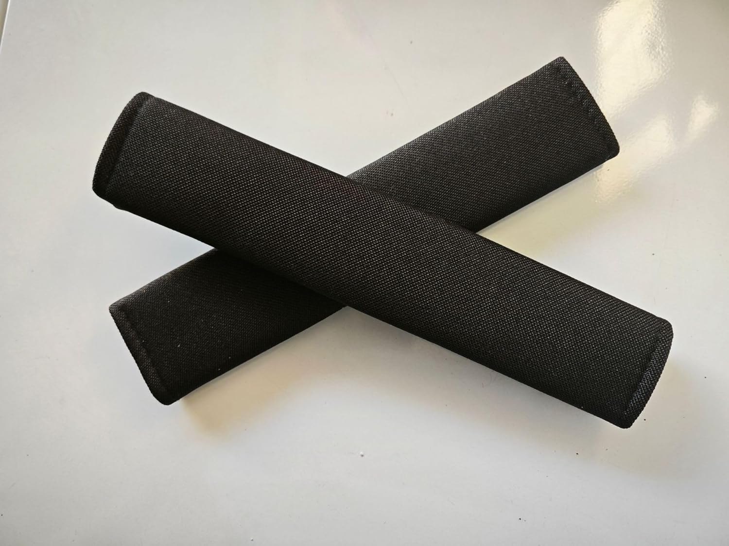 2 Packs Car Seatbelt Covers Shoulder Pad for More Comfortable Driving, Universal Seat Belt Cover for Handbag Camera Backpack Straps, Soft Faux Sheepskin Wool Seat Belt Cushion (Black, 6 * 25CM) image number 3