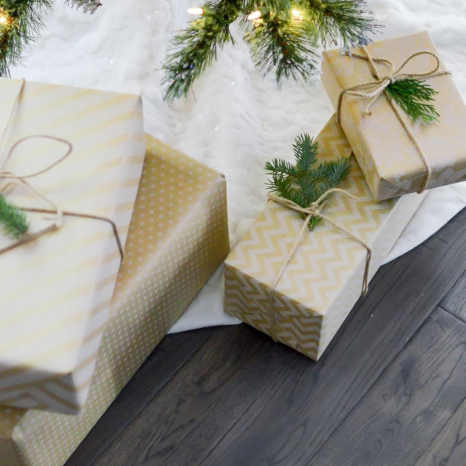 Ohtomber White Cotton Butchers Twine String - 328 Feet 2MM for Crafts, Bakers Twine, Kitchen Cooking Butcher Meat and Roasting, Gift Wrapping - Beige image number 2