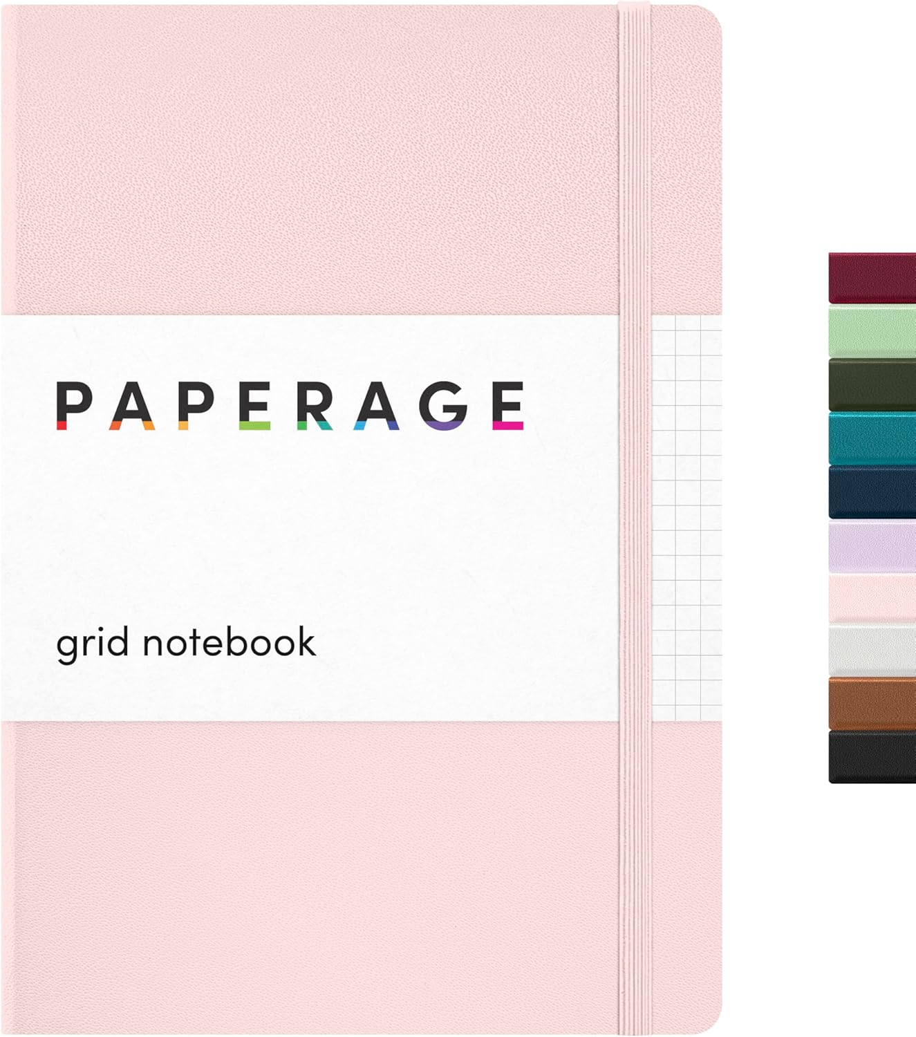PAPERAGE Dotted Journal Notebook, (Blush), 160 Pages, Medium 5.7 Inches X 8 Inches - 100 Gsm Thick Paper, Hardcover