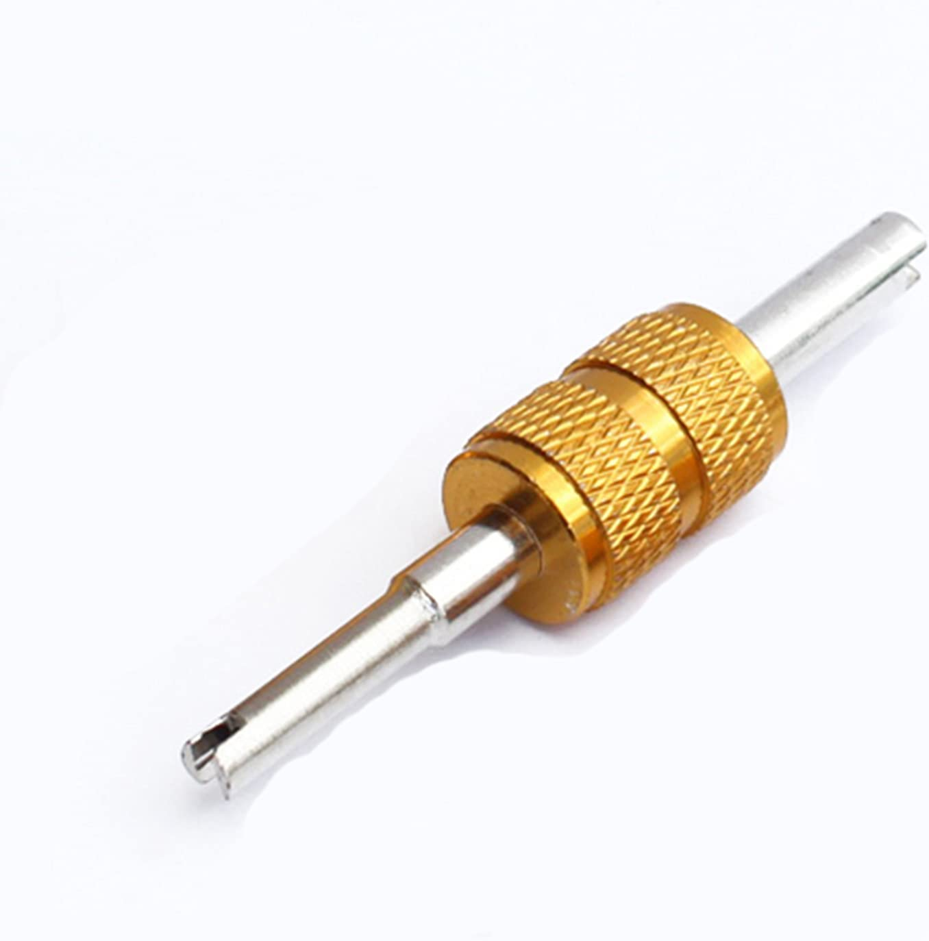 High Low Side Retrofit Conversion Adapter R-12 to R-134A 1/4 SEA Valves Caps Fitting Kit with Valve Core Removal Tool for Car A/C Refrigerant Accessories image number 4