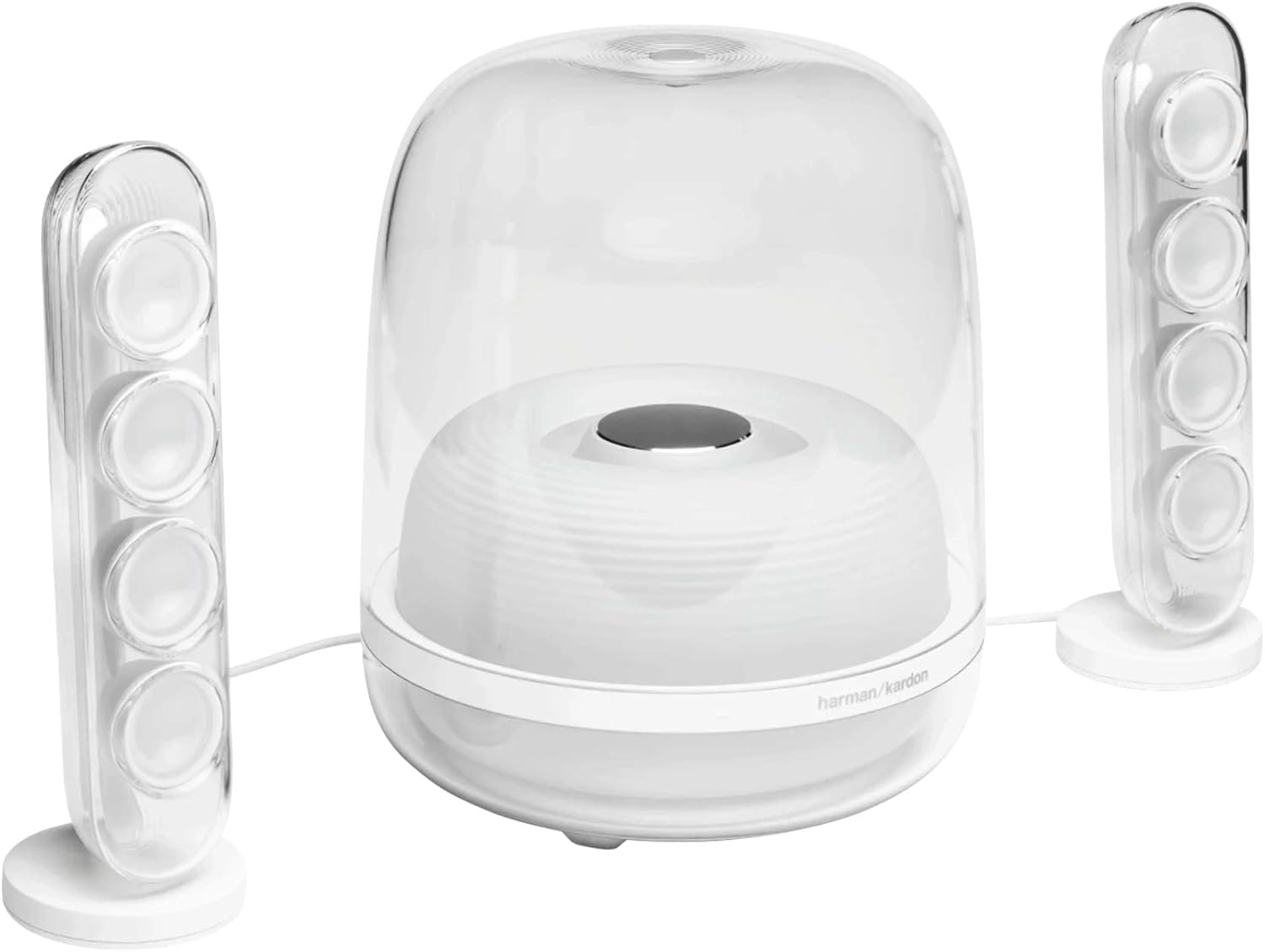 Harman Kardon Soundsticks 4, Iconic Design, Extraordinary Sound, Wireless Bluetooth Streaming, White image number 6