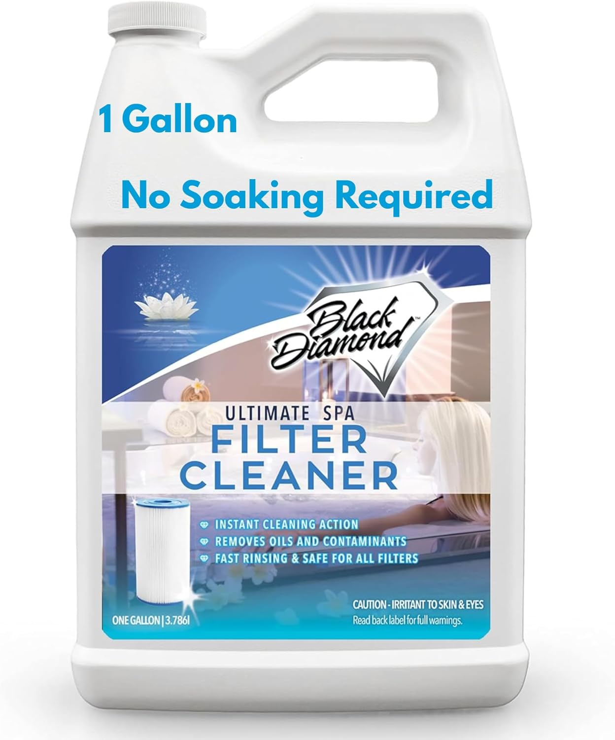 Ultimate Spa Filter Cleaner Fast-Acting Spray. Instant Clean for Hot Tub & Pool Filters Leaving behind No Sticky Residue. Prolongs Filter Life and Pool Equipment. No Soaking. (1-Gallon) image number 4