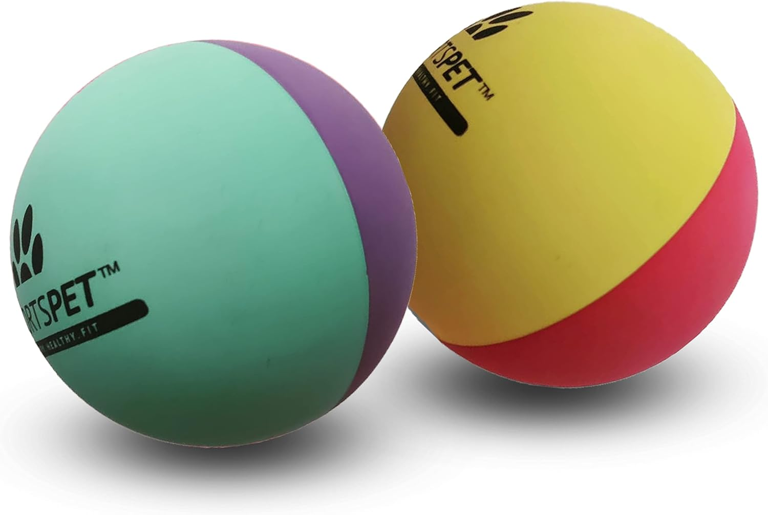SPORTSPET Tough Bounce Natural Rubber Dog Balls - Highly Durable Tough Bounce Balls (65Mm) image number 4