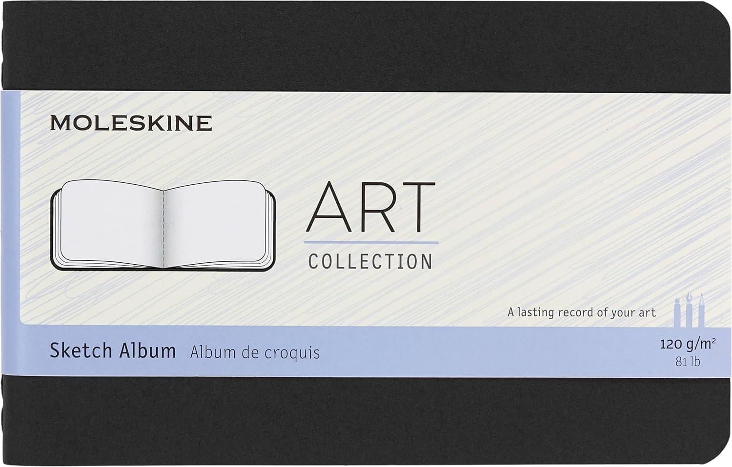 Moleskine ARTSKA2 - Art Cahier Sketchbook - Plain - Pocket - Black image number 2