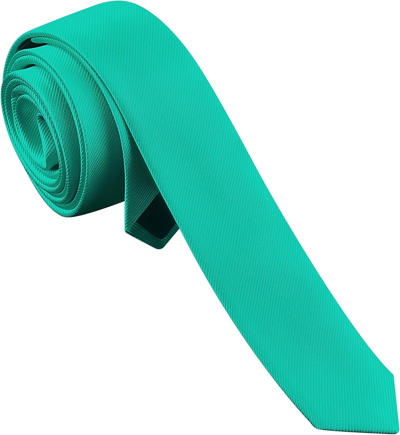 Branduce Men'S Skinny Ties Solid Color Formal Neckties 1.58" (4CM) Slim Ties for Men