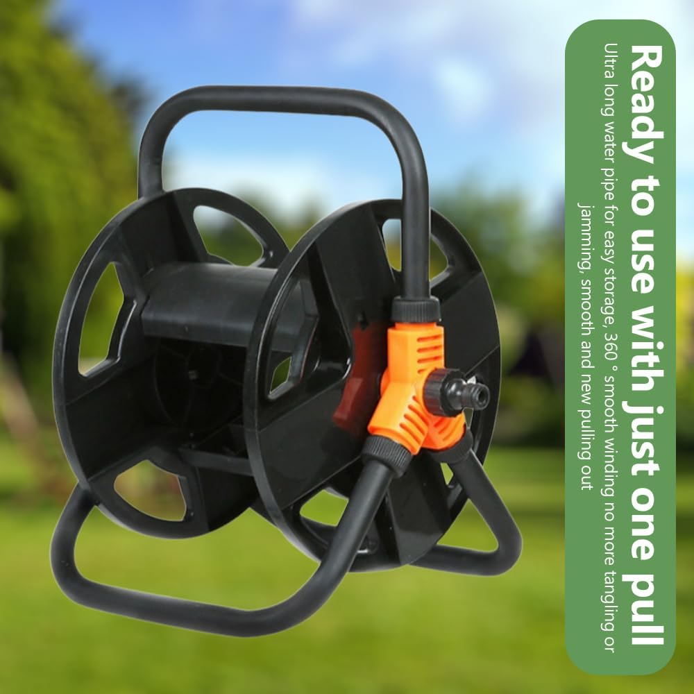 Water Pipe Storage Rack,Garden Hose Reel Cart,Hose Winding Storage Reel,Arm Hose Reel,For Garden Car Washing Watering for outside Garden Yard Lawn for Car Washing, Watering, Gardening image number 3