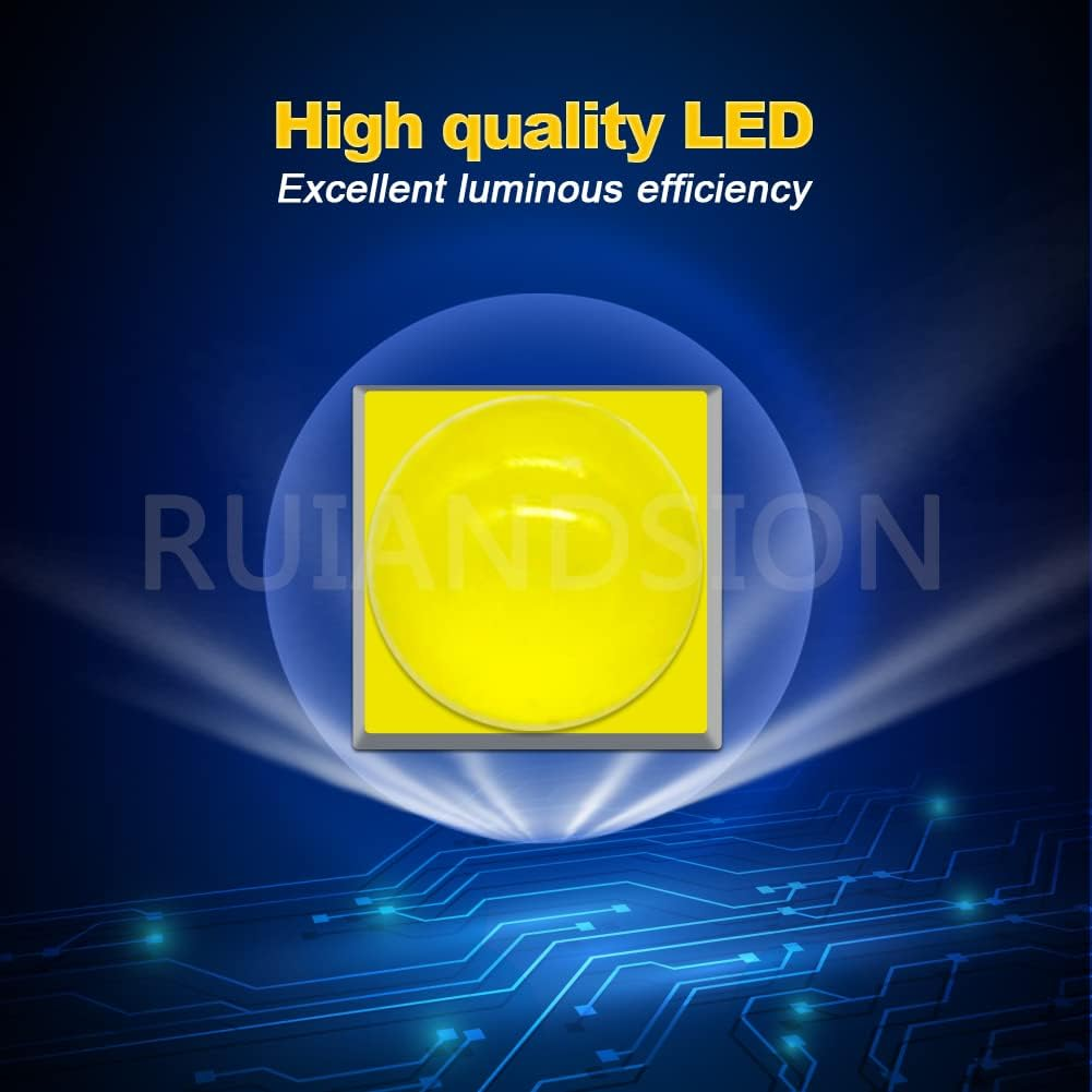 Ruiandsion 2Pcs 1157 LED Bulb,Upgrade 12V White BAY15D 2057 2357 7528 Bulb Replacement for Backup Reverse Brake Tail Lights,Non-Polarity image number 6