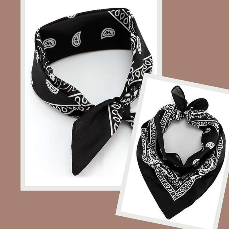 Headbands Cowboy Handkerchiefs for Men and Women Multi-Purpose Head Wrap Neck Scarf image number 3