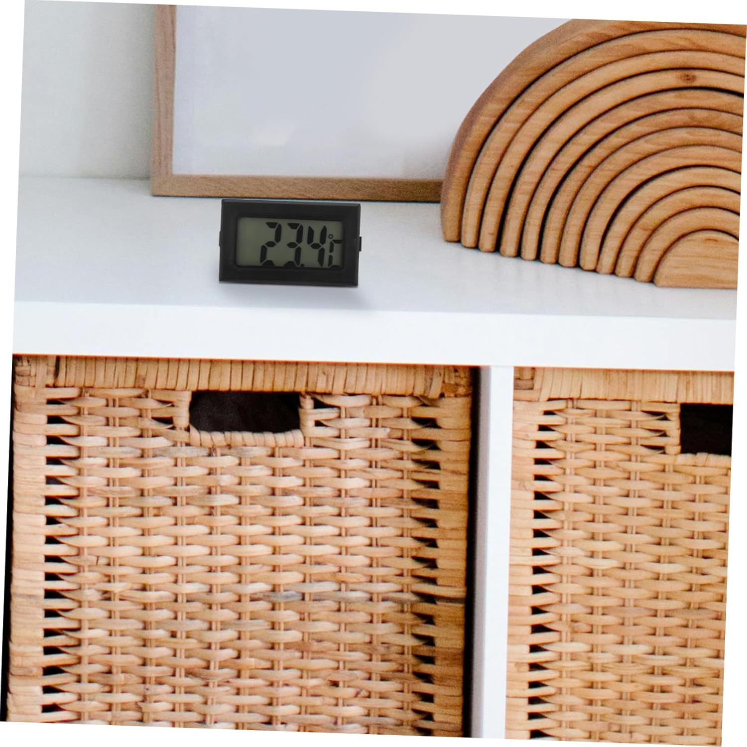 STAHAD 4Pcs Mini Digital Temperature Monitor Hygrometer with Embedded Sensor for Reptile Brooders Greenhouse and Indoor Use Portable Accurate Weather Thermometers for Home and Experiment image number 3