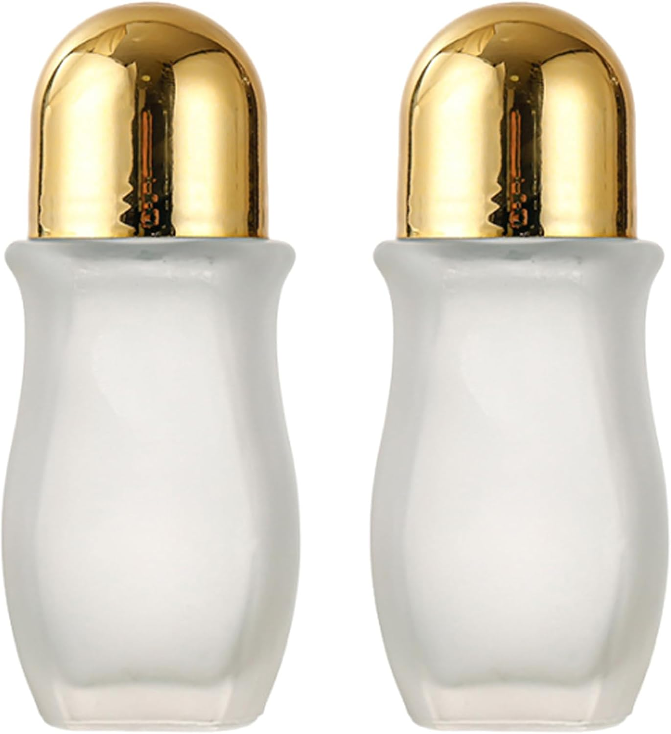 2Pcs 50Ml Glass Roller Bottles Large Empty Roller Ball Bottle Leak Proof Refillable Rollerball Bottles for Perfume Essential Oils Deodorant image number 6