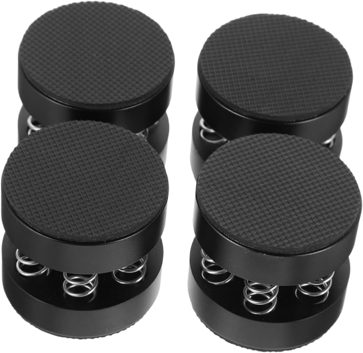 Angoily 4Pcs Speaker Spring Pads Shockproof Audio Isolation Feet Mounting Non- Holder for Hifi Speakers Elegant Design for Home and Ktv Use