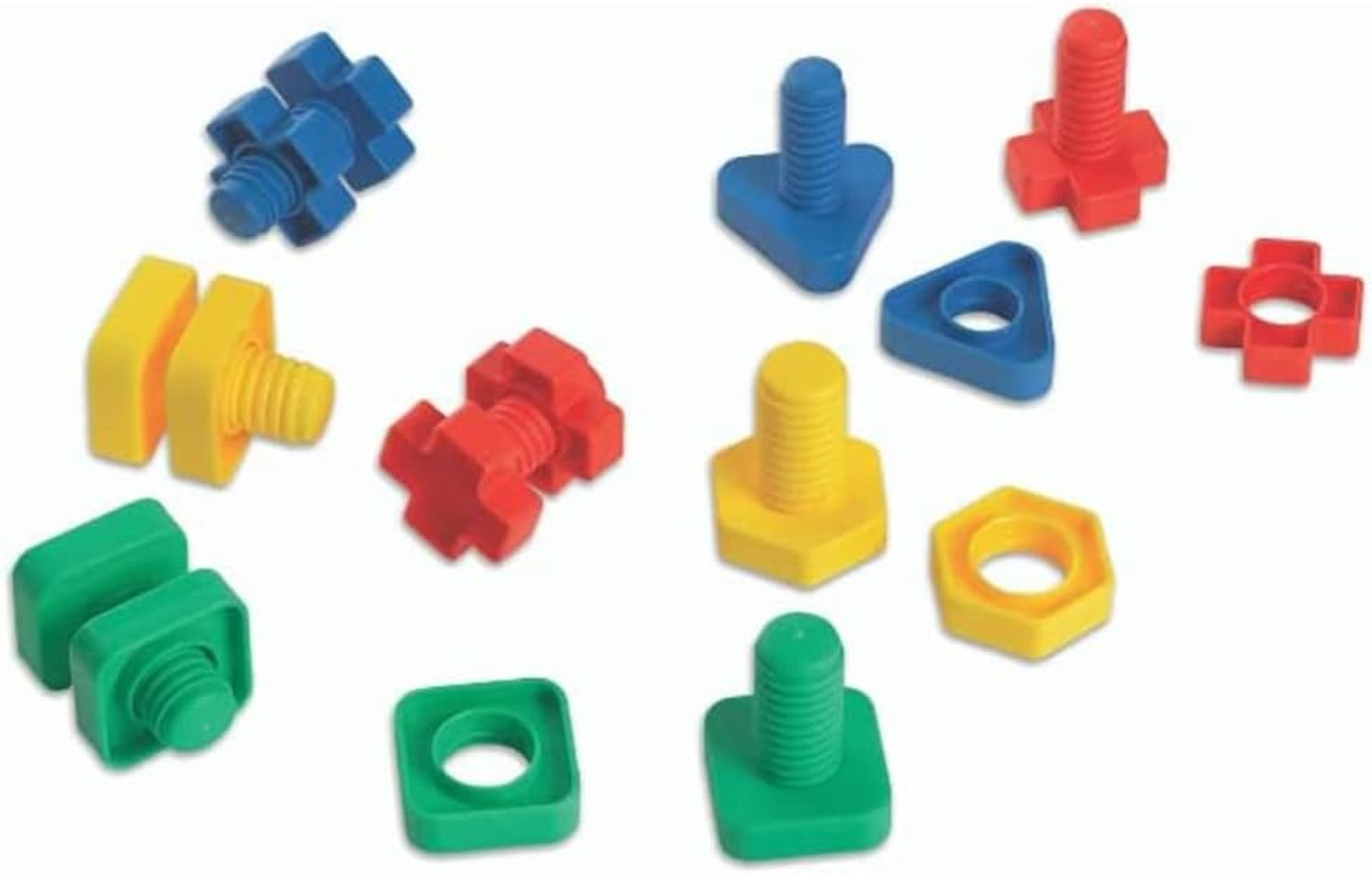 Cr&eacute;ative Toys - Screws and Bolts 48 Pieces + 8 Plugs for Help with Construction