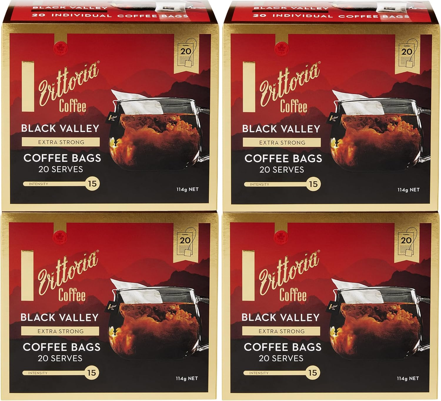 Vittoria Coffee Black Valley Coffee Bags (Case of 4) image number 3