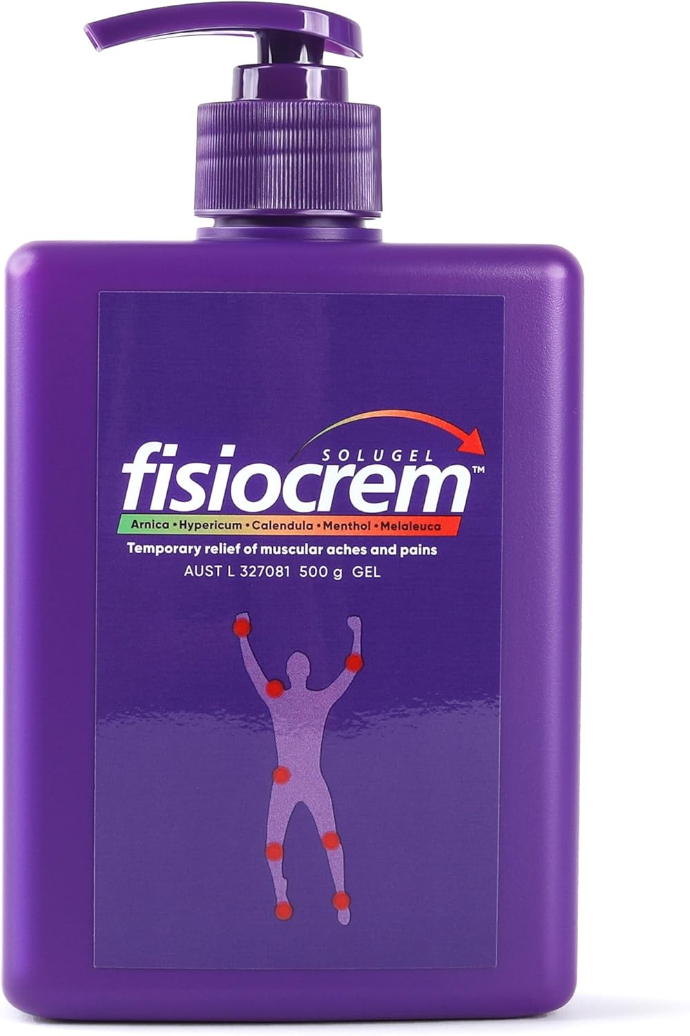 Fisiocrem Solugel 500G &ndash; Muscle Pain Relief Gel with Naturally Derived Active Ingredients of Arnica, Calendula, Hypericum, Melalecua & Menthol, Soothes Sprains, Strains & Sore Muscles, Non-Greasy, Easily Absorbed image number 4