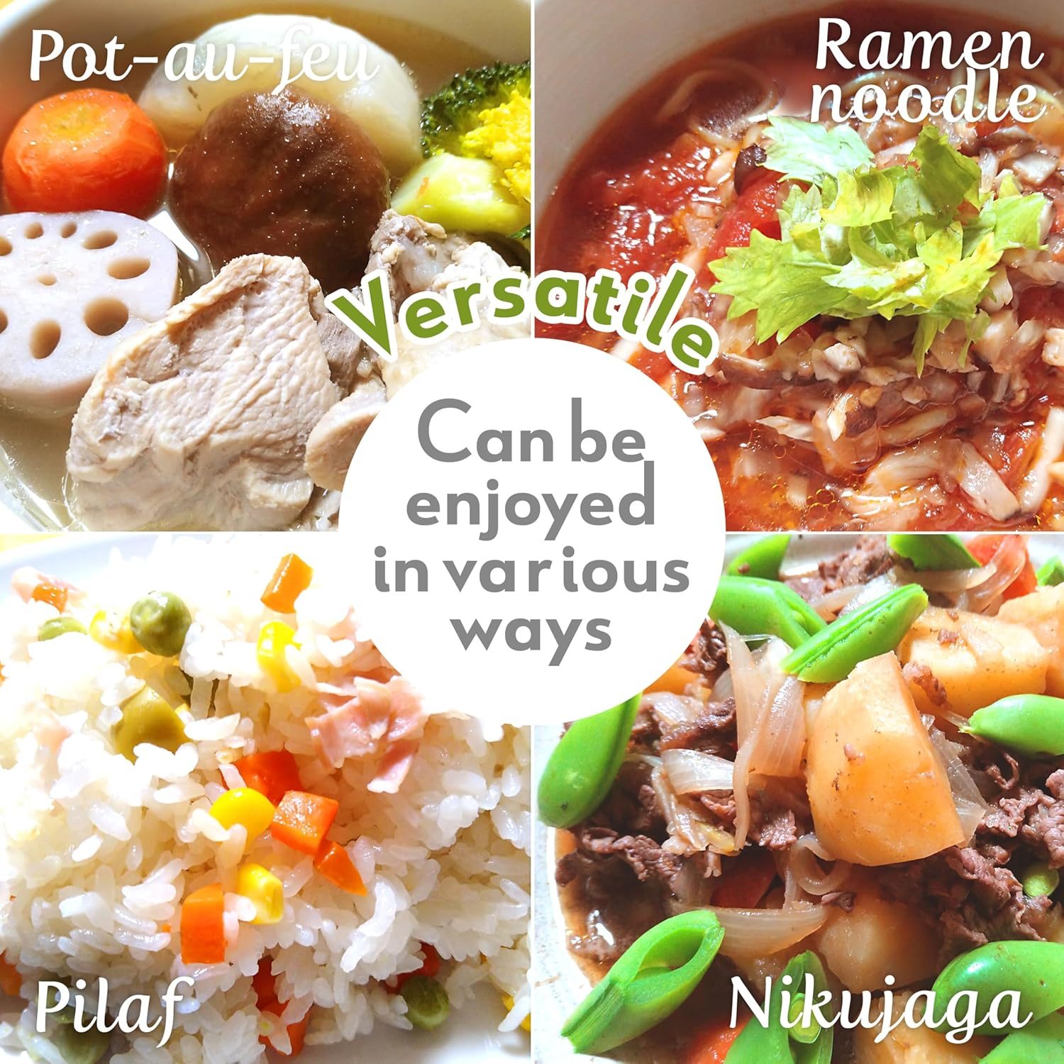 YAMASAN KYOTO UJI Japanese Umami Vegan Dashi Stock, Healthy Veggie Dashi Packet, Quick and Easy to Use, for Ramen and Miso Soup, Vegan Soup, Gluten and Allergen Free, Sugar Free, No-Msg, 6G&times;15Packets image number 6