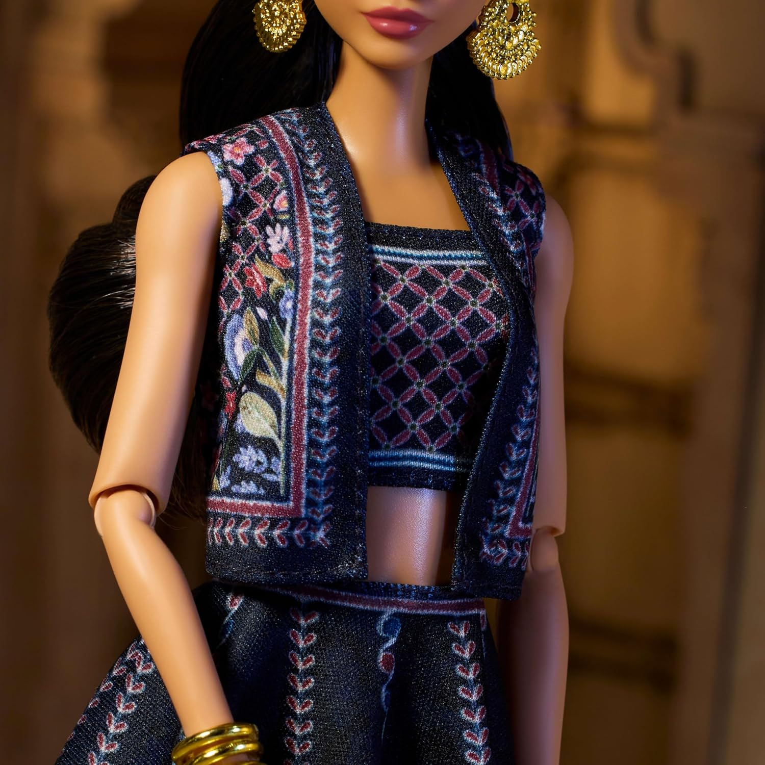 Barbie Signature Diwali Doll by Anita Dongre Wearing Festival of Lights Look, Holiday Collectible with Doll Stand & Certificate of Authenticity