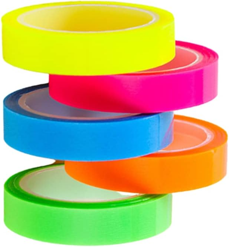 Transparent Highlighter Tapes Writable, Thin Sticky Tabs, Index Tabs, 5 Colors Annotation Tabs, Page Markers, Scores-Marks, Book Tabs, Marking Sticker for Office School Supplies (6Mm X 5M)