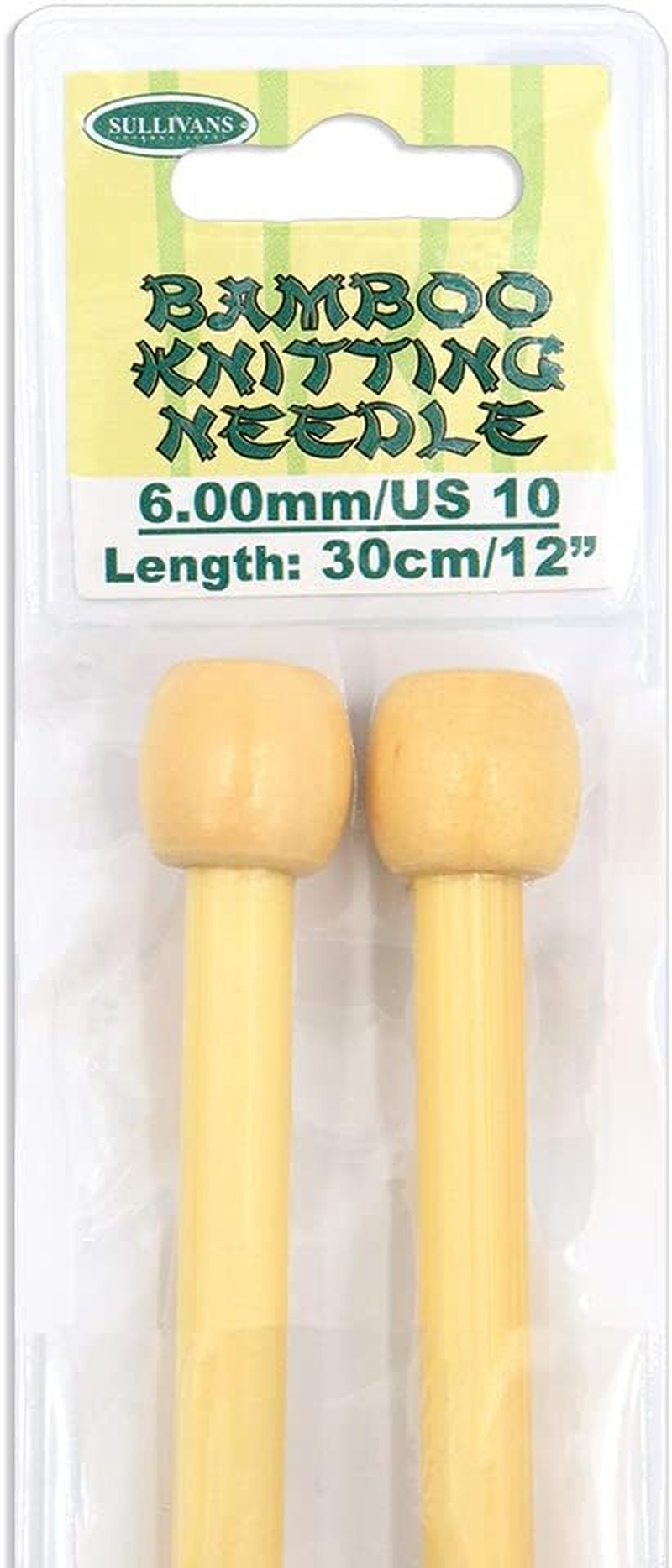 Sullivans Bamboo Knitting Needles, 30 Cm X 8 Mm Size image number 1