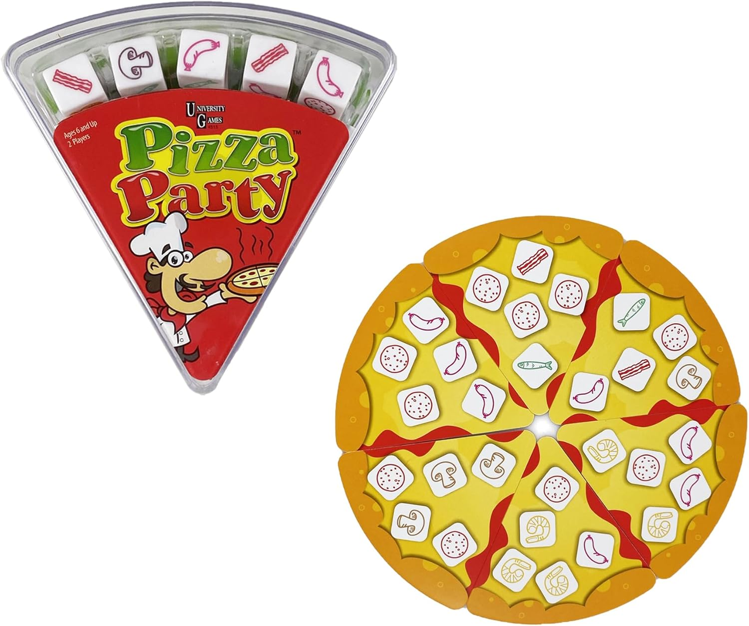 University Games Pizza Party Dice Game image number 2