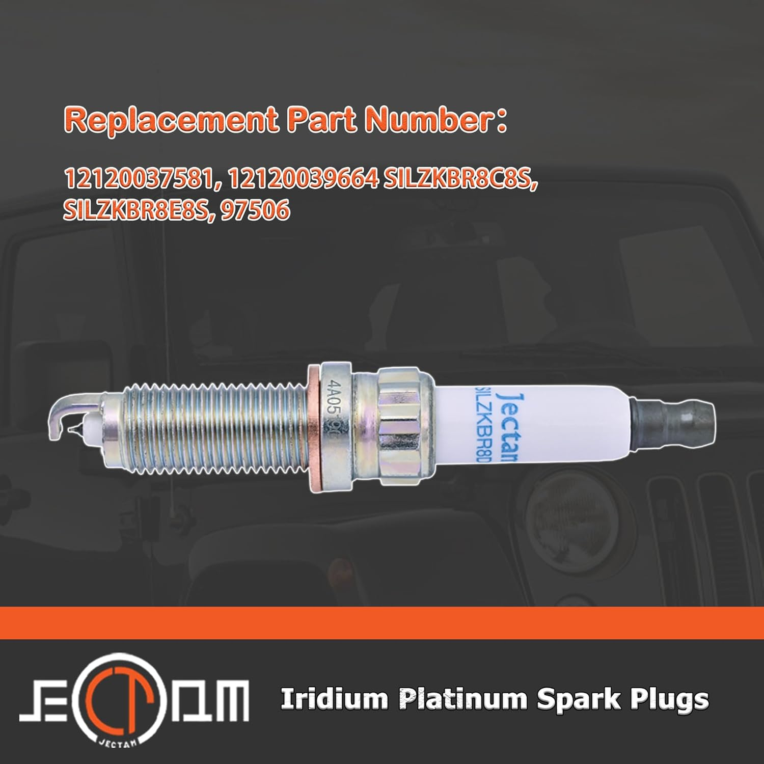 Iridium Platinum Spark Plug 6 PCS SILZKBR8D8S 97506 Compatible with BMW 135I 135Is 335I 435I 535I 640I 740I M2 M235I M3 M4 X3 X5 X6 Replace for 12120039664 12120038896 12120038704 image number 2