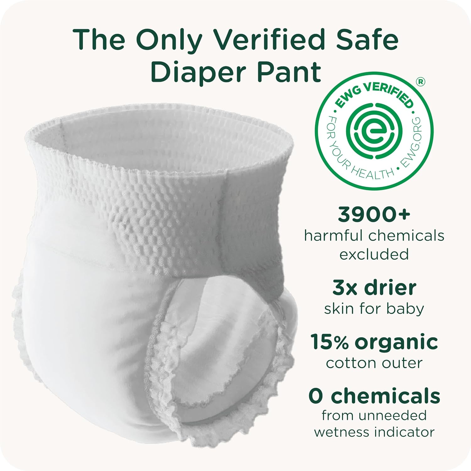 Smartypants Pull up Style Diapers | EWG Verified Safe & Plant-Based | Quilted 360 Waistband, Super Absorbent for Overnight Leak Protection | Training Pants by Healthybaby | Size 8 (30 Count) image number 6