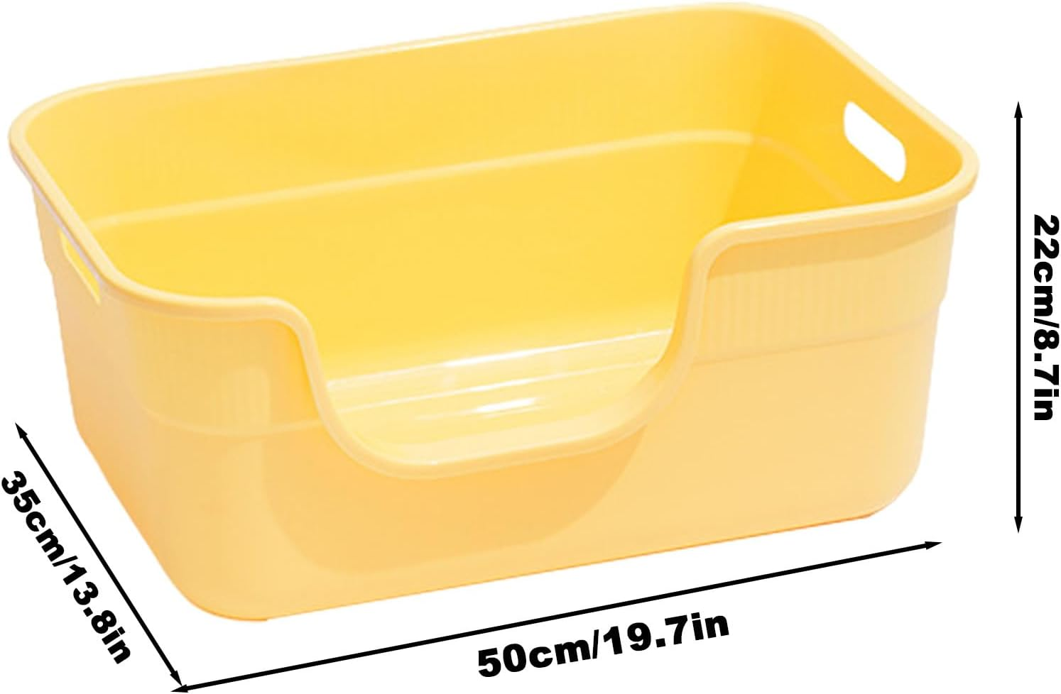 Cat Pan - Large Capacity Cat Pan Litter Boxes Open Top, Litter Tray, Pet Supplies, Anti-Spillage Boxes for Kittens, Big Small Cats, Rabbits image number 4