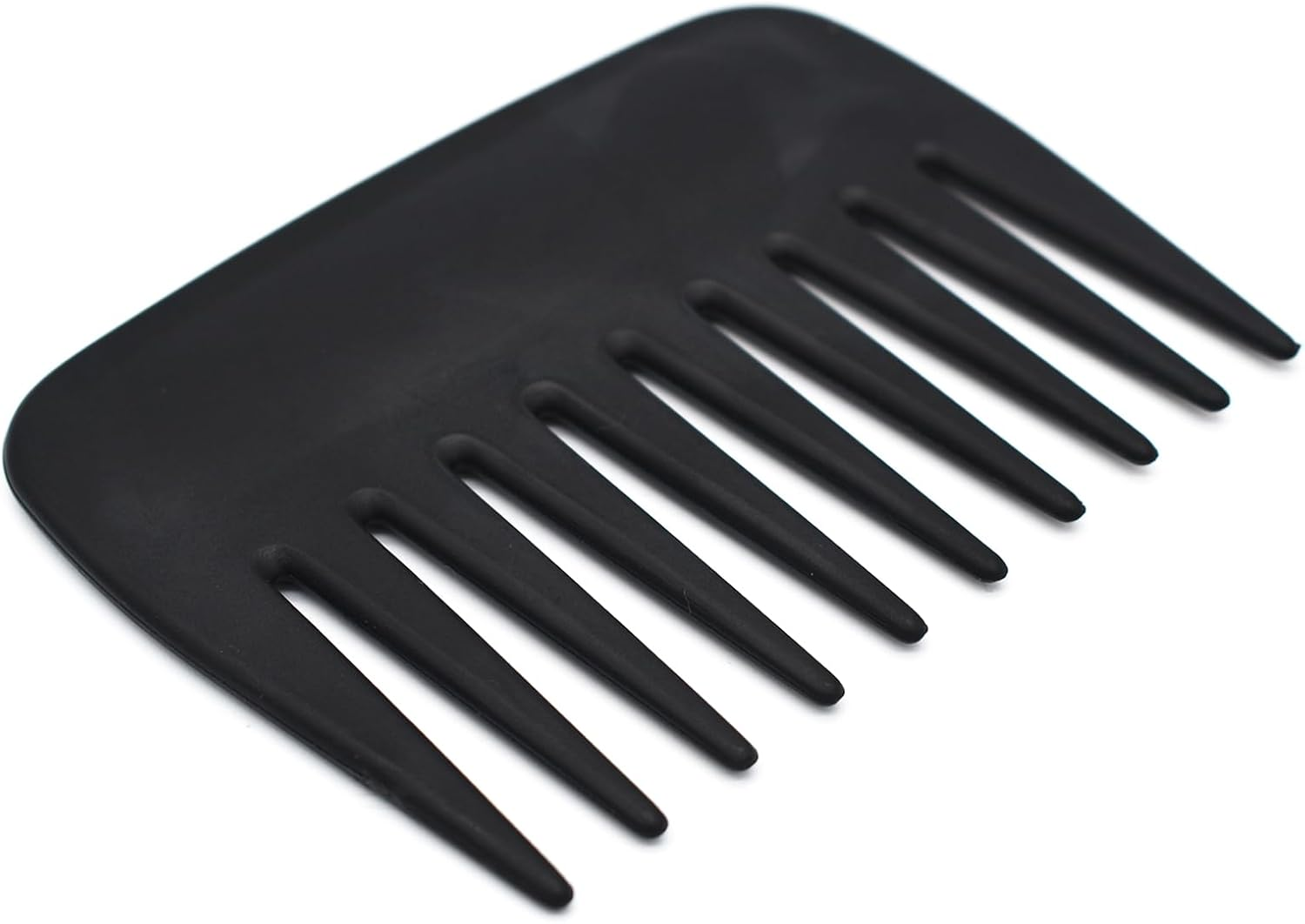 Professional Streaker Anti-Static Wide Tooth Detangling Comb - Compact Palm-Sized No Handle Afro Comb for Men Women Curly Wavy Hair - Wig Styling for Salon Barber Home Office Travel Purse