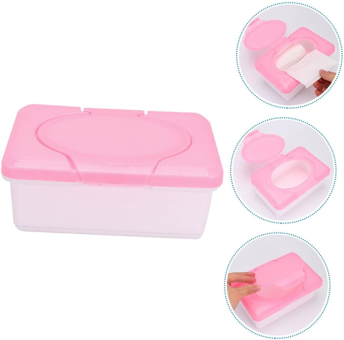 Reusable Wipe Holder Wipes Dispenser for Diaper Bags Bathrooms Travel Convenient Storage Practical Design image number 6