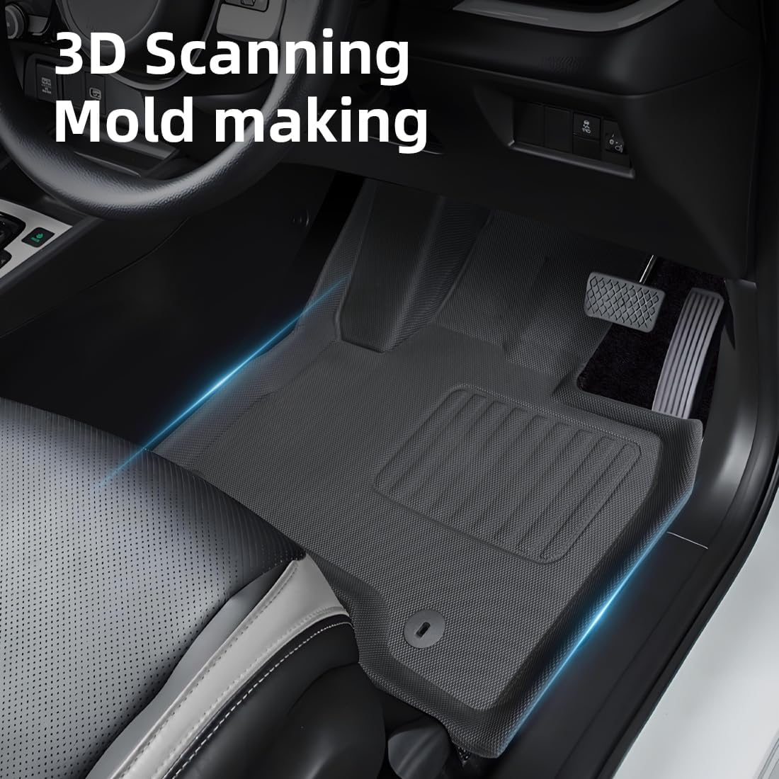 Evtrip Shark 6 PHEV 2025 Floor Mats Shark 6 PHEV RHD (3Pcs) Front+Rear Row Set Non-Slip Car Foot Pad image number 5