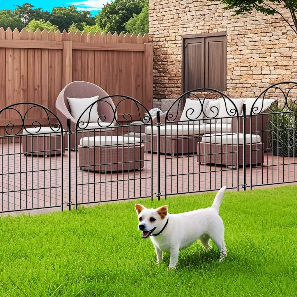 Springup Garden Animal Barrier Fence 13 Panels with 1 Gate, 91Cm(H) &times;70Cm(W) Dog Digging Tall Fence Barrier, Heavy Duty Metal Temporary Fences, Reusable Defense Fencing for Outdoor Yard image number 2