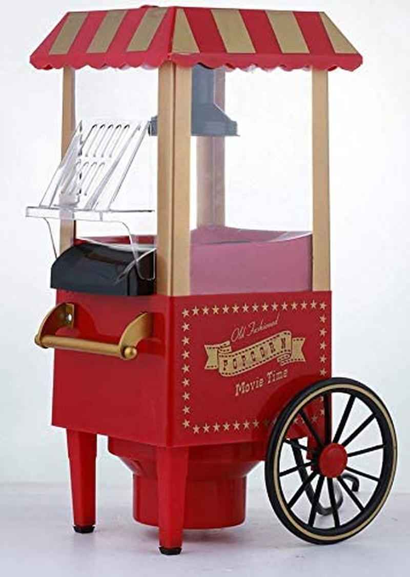 Electric Hot Air Popcorn Maker Popper Machine Old Style Trolly Home Party Fun image number 4