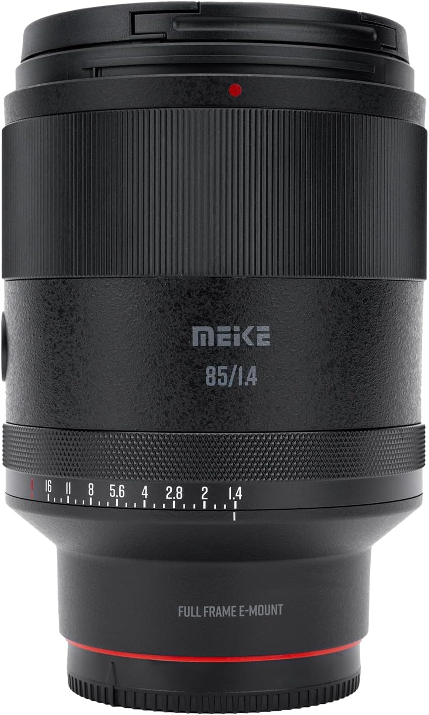 Meike 85Mm F1.4 Auto Focus Full Frame STM Medium Telephoto Fixed Prime Lens Compatible with Sony E Mount Cameras A7R3 A7R4 A7IV A7C A7SIII A9 A7 A7II A7RII A7CII