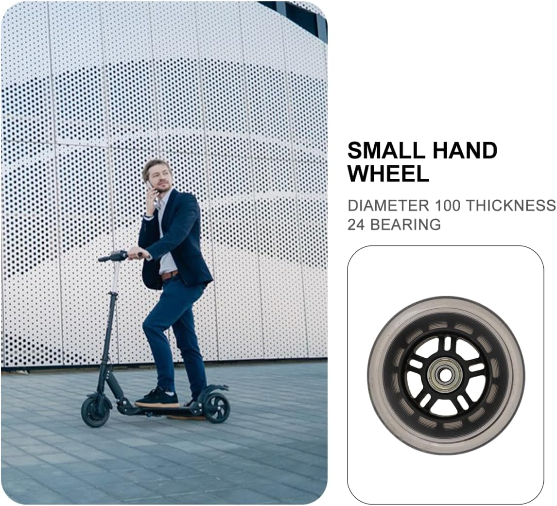 Brand Scooter Wheels 100Mm - Silent Pu Replacement Wheels for Scooters Luggage and Swing Cars - Easy Installation Weather-Resistant Performance image number 2