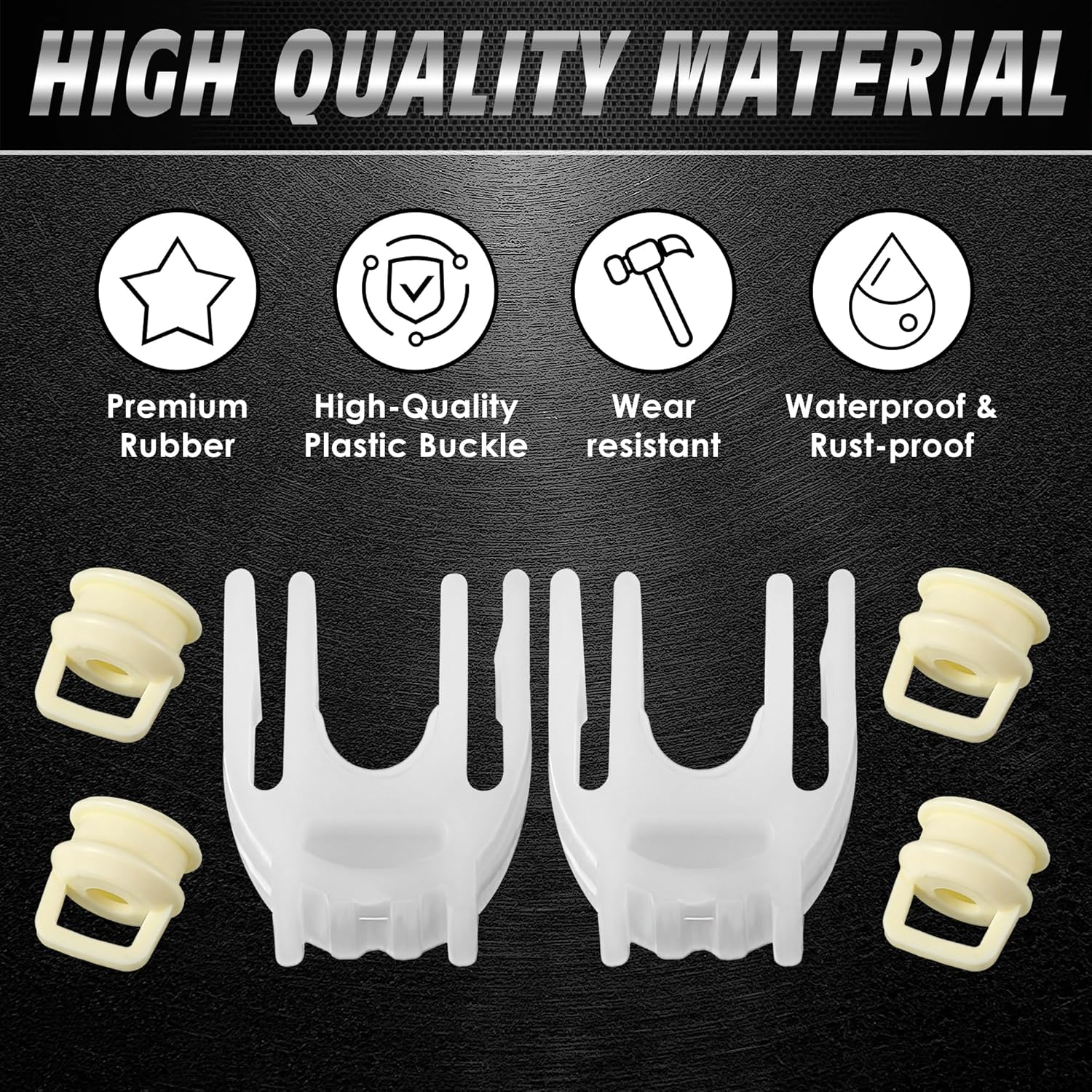 Gulfmew 2 Set/6 Pcs 14104 Shift Cable Bushing Kit 15276979 52855956AG Clip Compatible with Chevrolet 1500 2500 3500 4.3L 5.3L 6.0L 6.2L 6.6L Compatible with Cadillac/Buick/Gmc image number 1