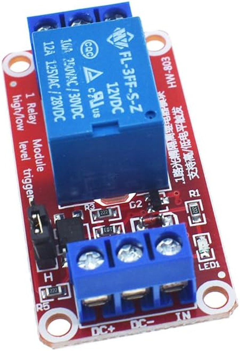 5PCS 5V 9V 12V 24V 1 Channel Relay Module with Optocoupler Isolation Support High or Low Level Trigger (5V) - 5V image number 3
