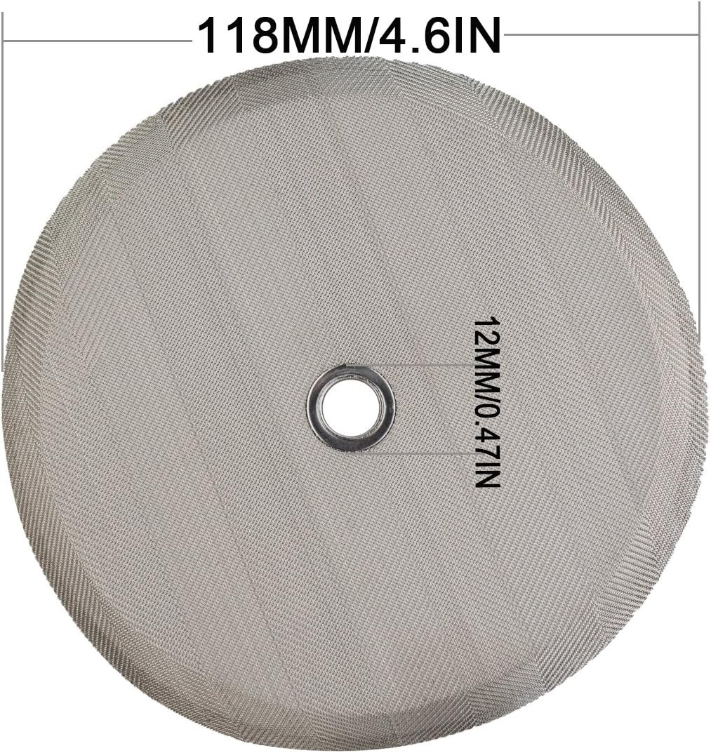 D&A French Coffee Press Replacement Filter - 4.6" Universal 12-Cup (1500Ml) Reusable Stainless Steel Metal Filter Mesh for Bodum French Press Coffee Makers, Espresso & Tea Machines(4 Pack) image number 3