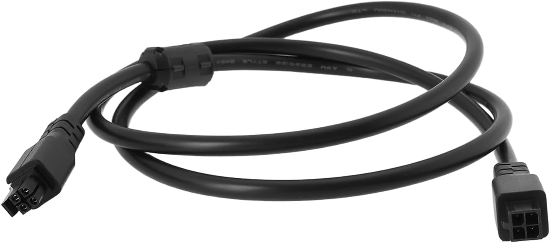 YINETTECH 1PC 4-Pin 3D Printer Extension Cable with Magnetic Ring Compatible with Bambu Lab A1 Compatible with A1 Mini AMS Lite Length 1M 3D Printer Power Cable Black image number 4