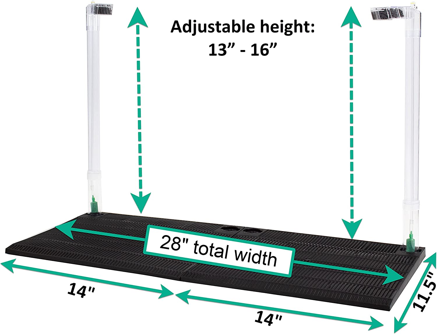 PENN-PLAX Clear-Free Premium under Gravel Aquarium Filter (UGF) &ndash; Freshwater and Saltwater Safe &ndash; Suitable for 29 Gallon Tanks