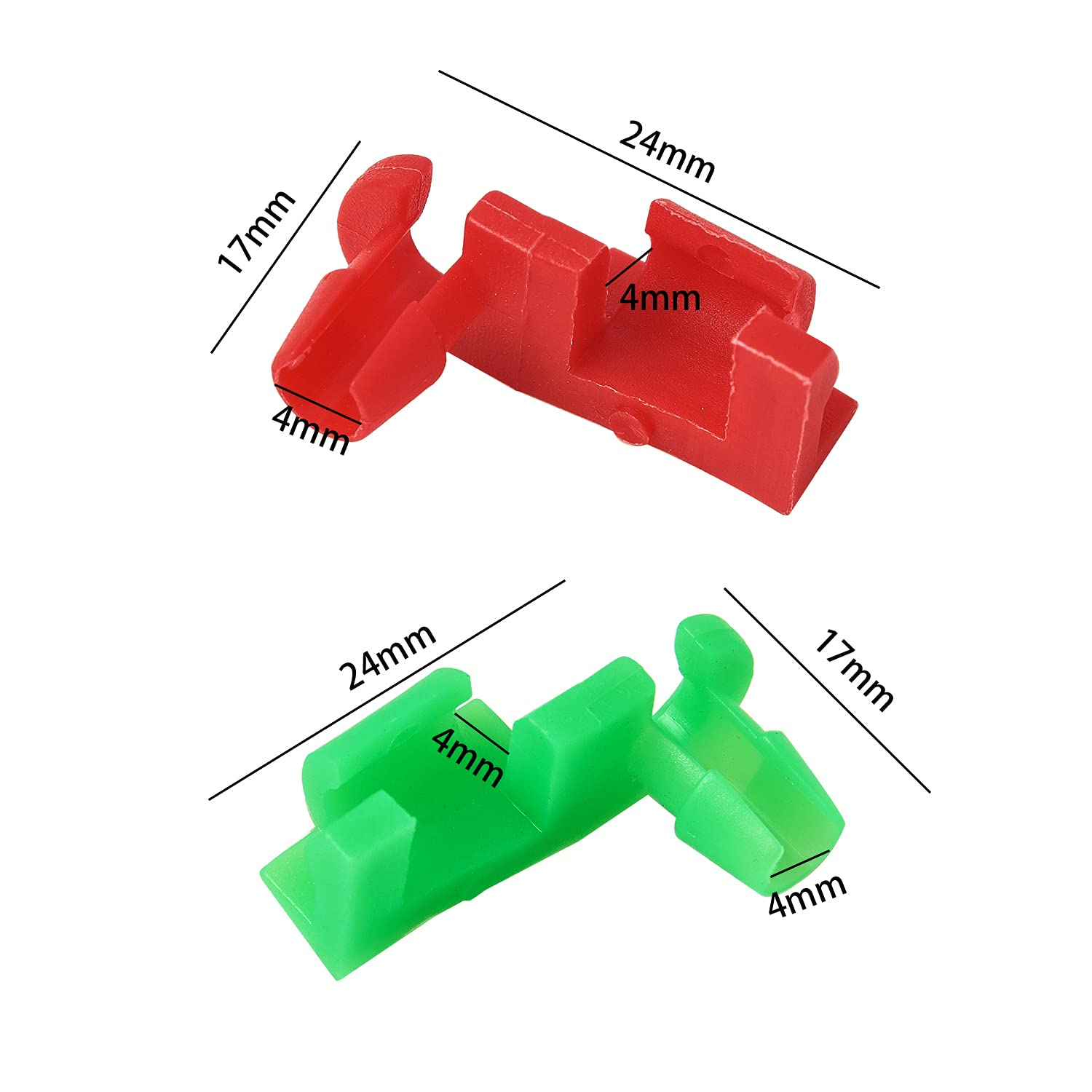 (5 Pair) 1999-2007 Chevy Silverado GMC Sierra Tailgate Handle Rod Clip Left & Right Rod Retainer Clips - OEM#: 88981030, 88981031 image number 2