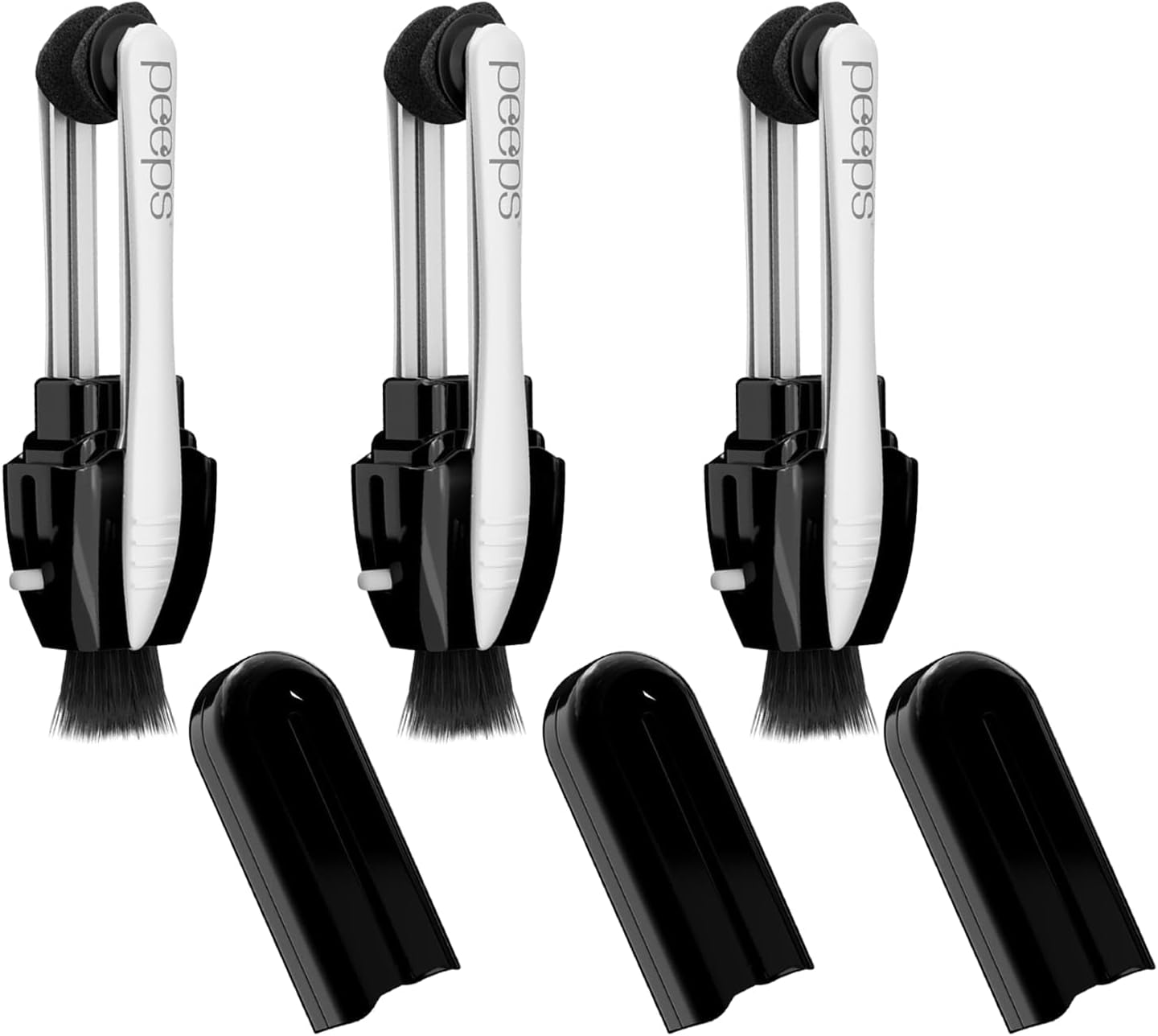 Peeps Compact Glasses Cleaner by Carbonklean | Removes Fingerprints, Smudges | Reusable (500+ Times), Non-Abrasive | Safe for Sunglasses, Reading Glasses, Safety Glasses | 3-Piece Pack image number 1