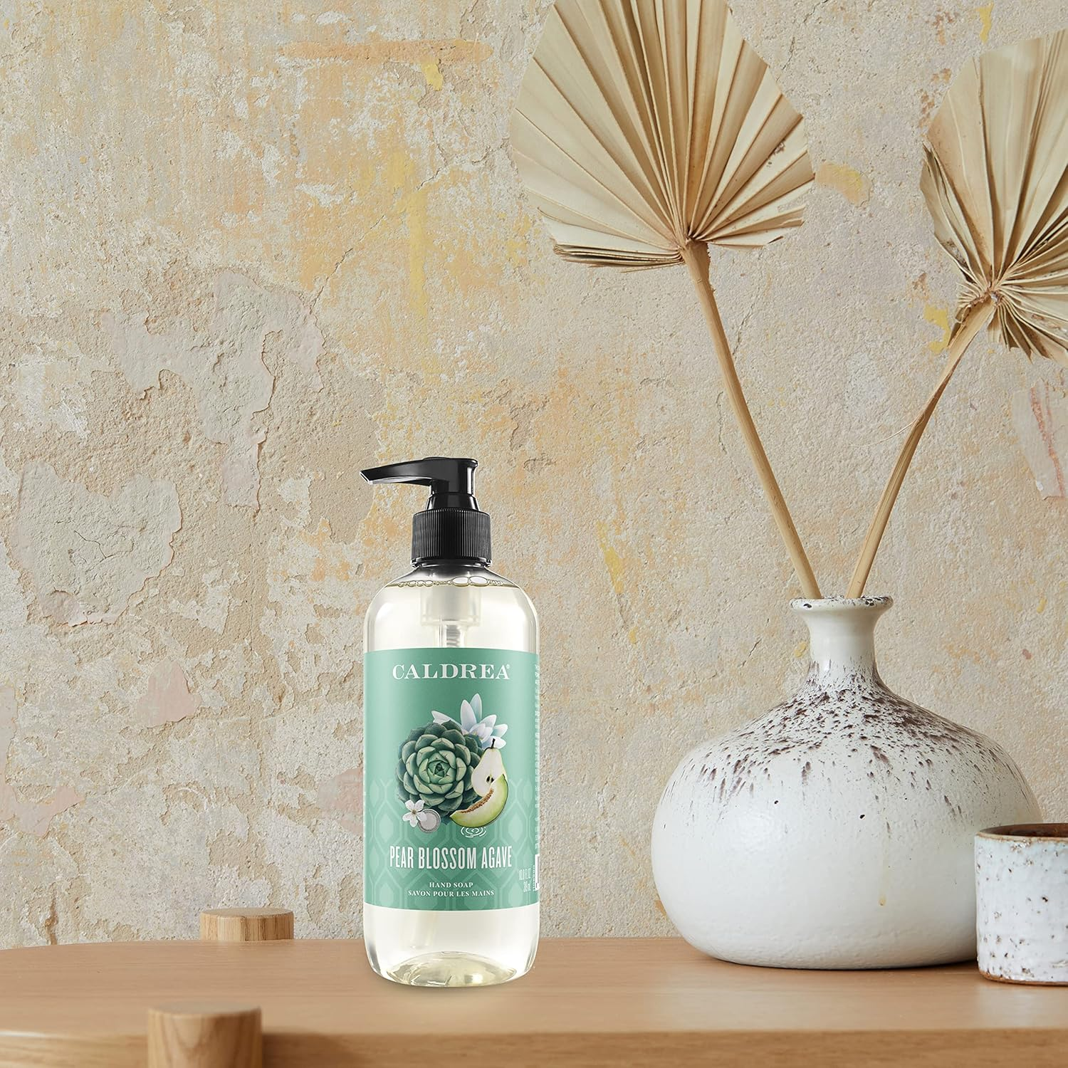 Caldrea Hand Wash Soap, Aloe Vera Gel, Olive Oil and Essential Oils to Cleanse and Condition, Pear Blossom Agave, 10.8 Oz, 2 Pack image number 4