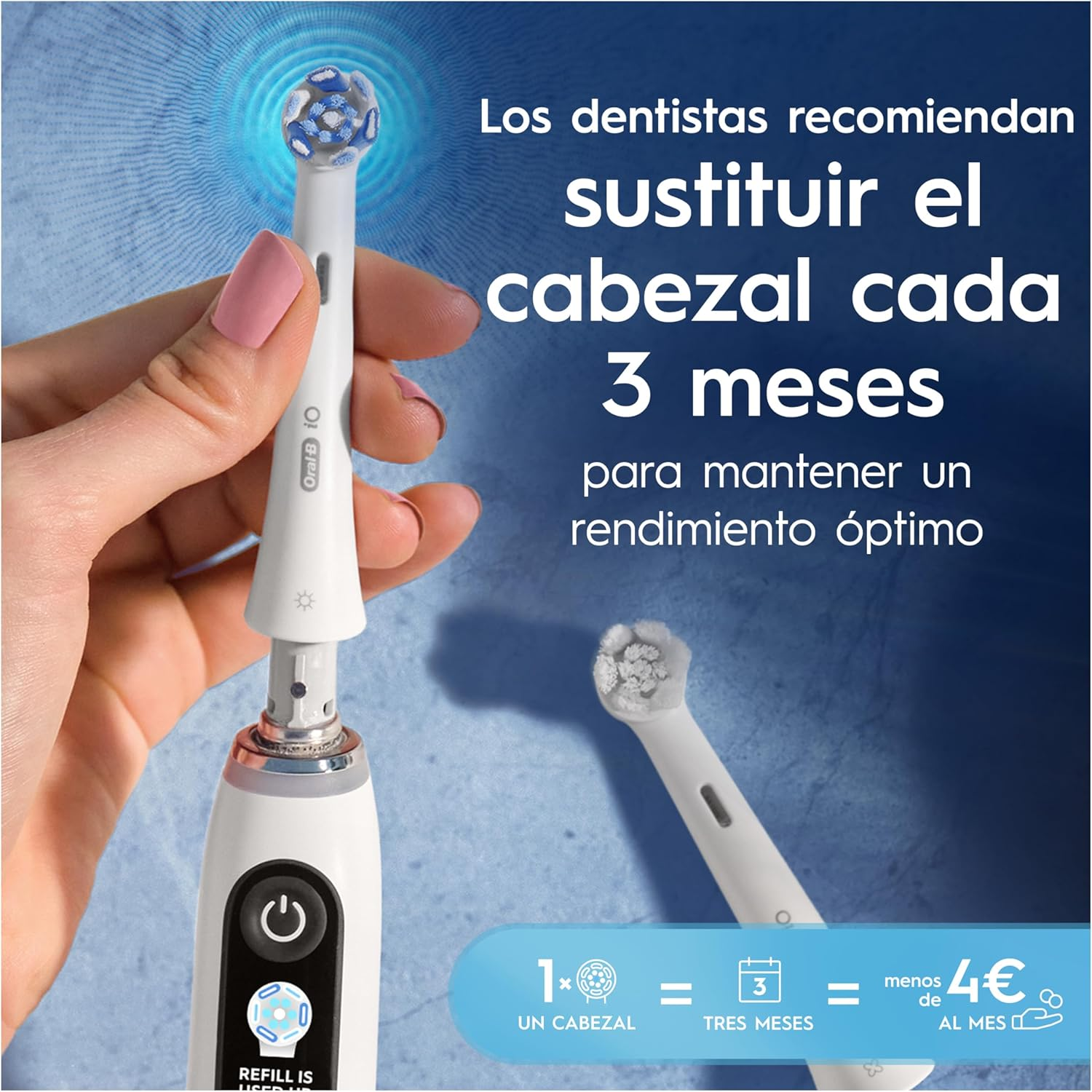 Oral-B Io Ultimate Cleaning Electric Toothbrush Heads, 8 Pieces, Ultimate Tooth Cleaning, Toothbrush Attachment for Oral-B Toothbrushes, Letterbox Enabled Packaging image number 6