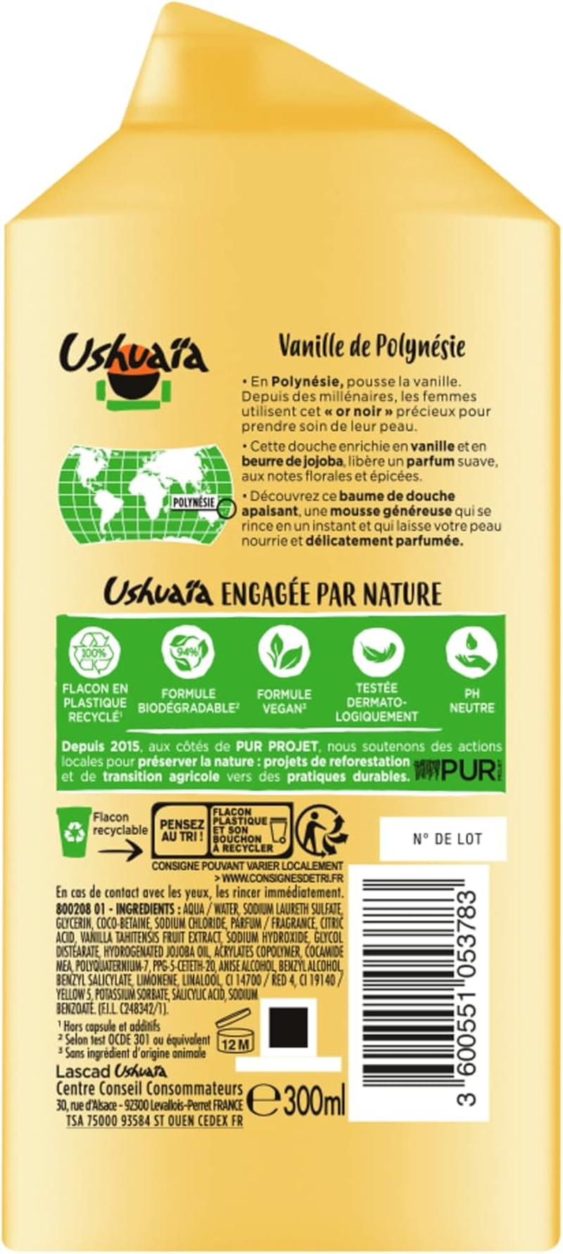 Ushua&iuml;a Vanilla & Jojoba Butter Shower Balm