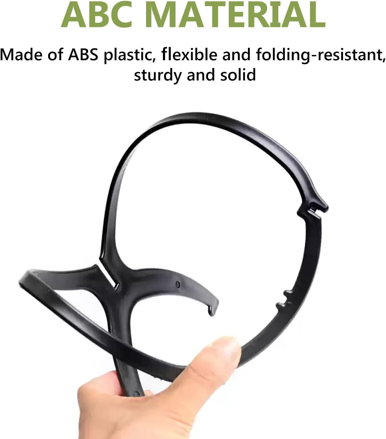 WALWAL 3 Pcs Portable Wig Stand, Lightweight Collapsible Wig Holder, Travel-Friendly Design for Hair Stylists, Home Use, and Cosplay (Black) image number 1