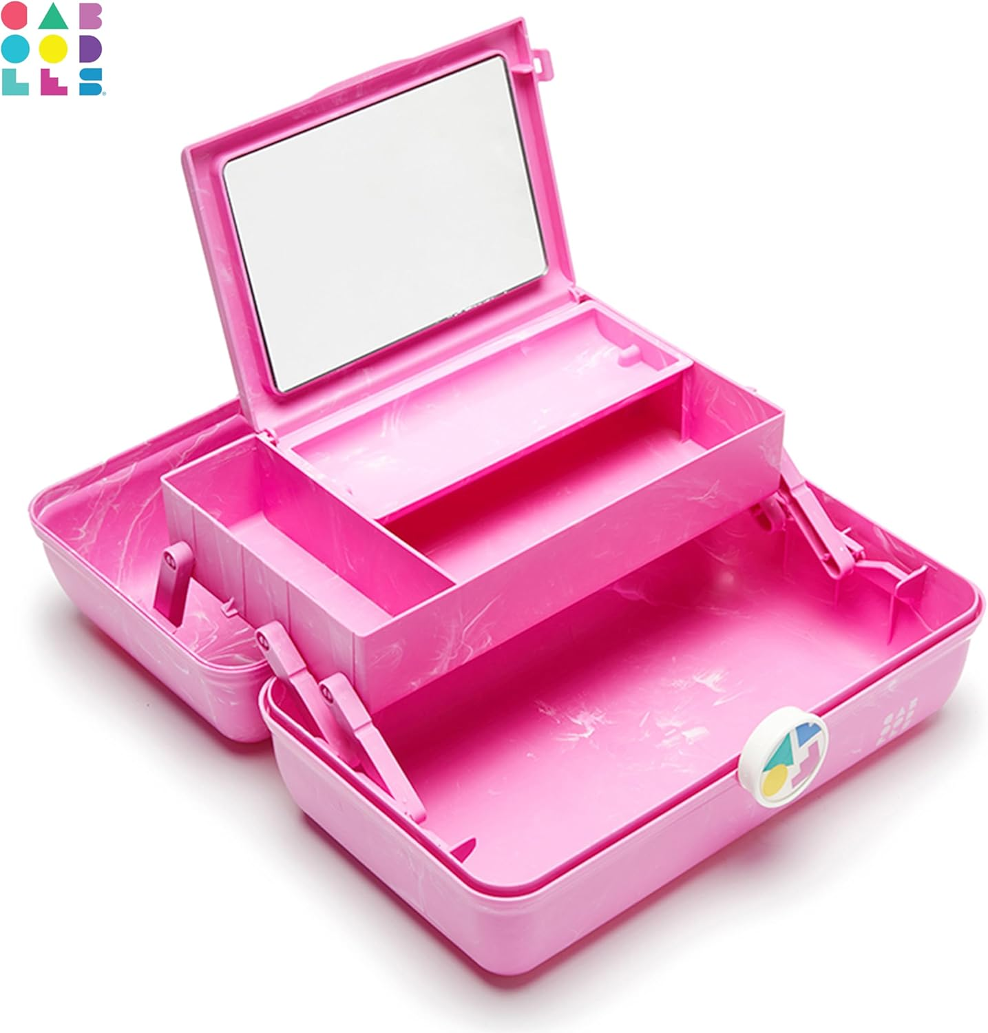 Caboodles On-The- Go Girl, Bubblegum Marble, 13.38X8.88X6.5 Inch (Pack of 1) image number 4