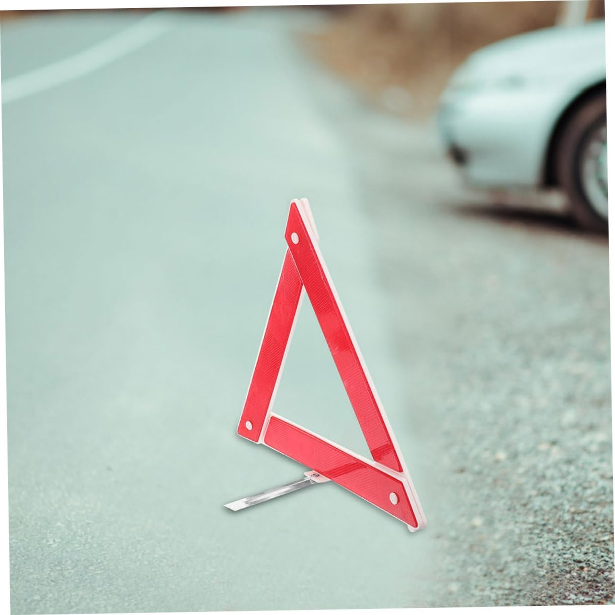 2Pcs Foldable Car Warning Triangle Safety Reflective Sign for Roadside Emergency Use Material High Visibility for Car and Heavy Vehicle image number 5